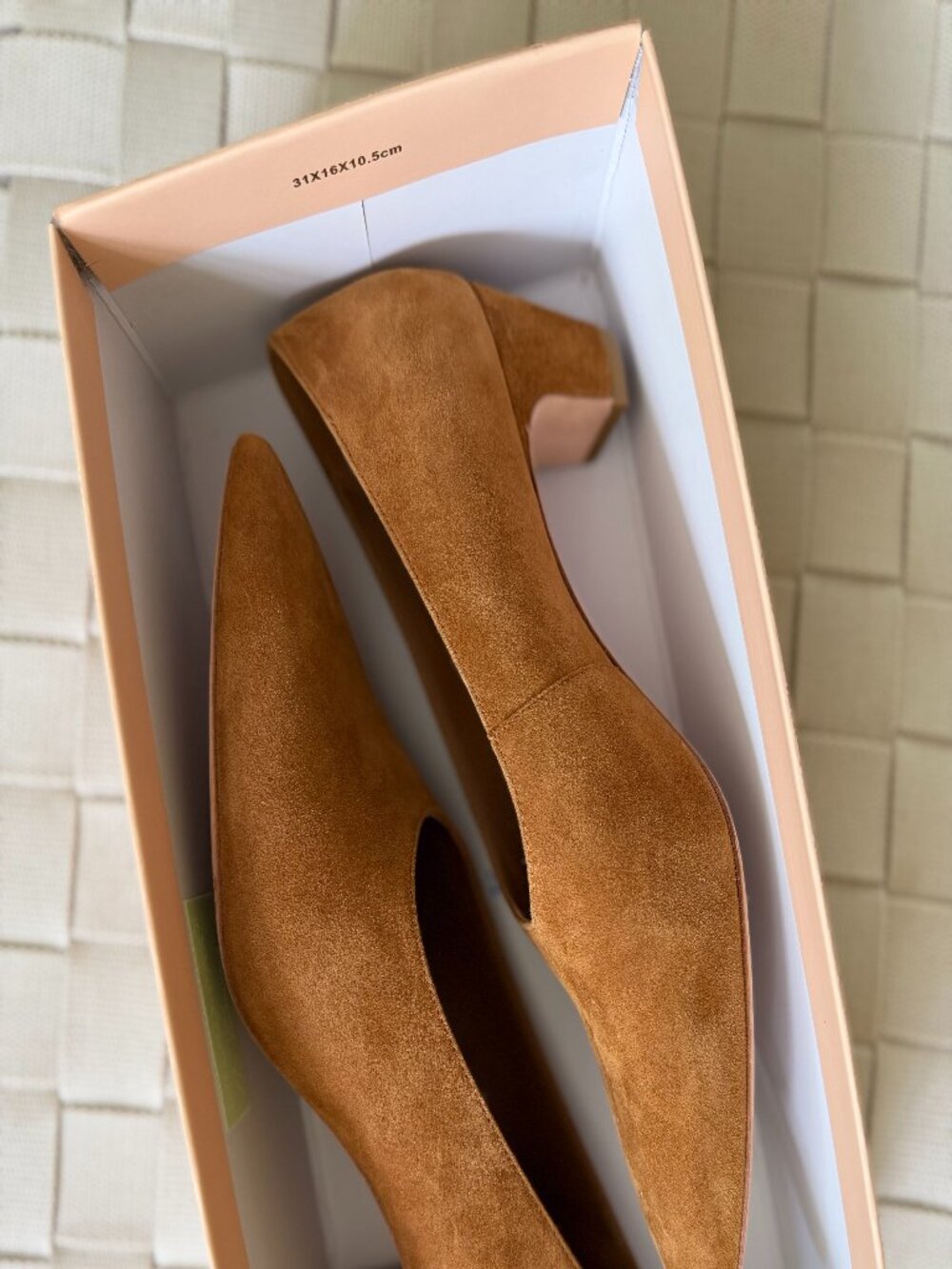 Loeffler Randall Maeve Cacao Suede Pumps Size 8 | Like New | In Box